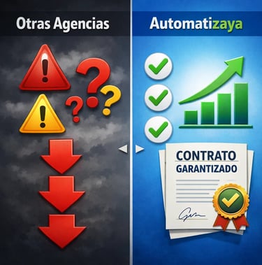  Comparación entre marketing digital garantizado vs agencias con promesas vacías