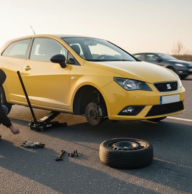 Uszkodzony pojazd, wymiana koła, pojazd, dowóz paliwa. Zadzwoń do Pomoc drogowa Katowice!