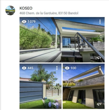 Images immersives 360° d'un promoteur à Bandol pour un référencement optimal sur Google Maps