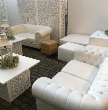 in tutti i nostri Loft per eventi, possiamo allestirli a vostro piacimento