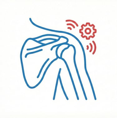 a picture depicting clicking shoulder