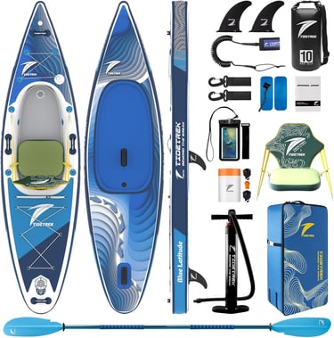 Inflatable Touring Kayak with Waterproof Seat & Premium Accessories