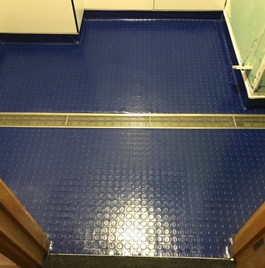 Rubber Stud shower room
