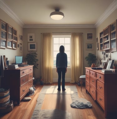 photo of white staircase