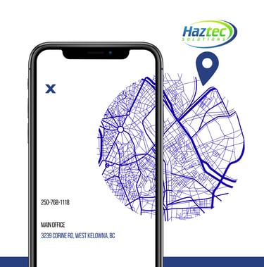Cell Phone Screen with street map