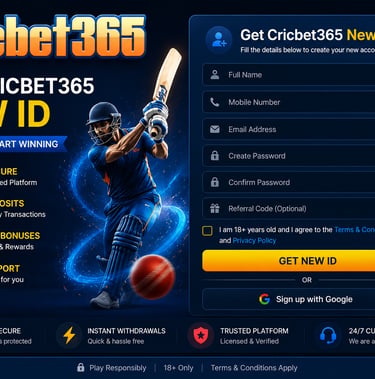 Get cricbet365 New id