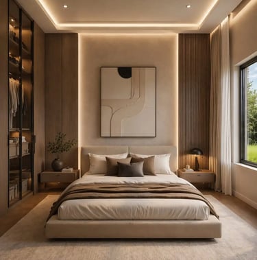 Contemporary Bedroom Ideas with Modern Elegance and a Calm, Restful Feel