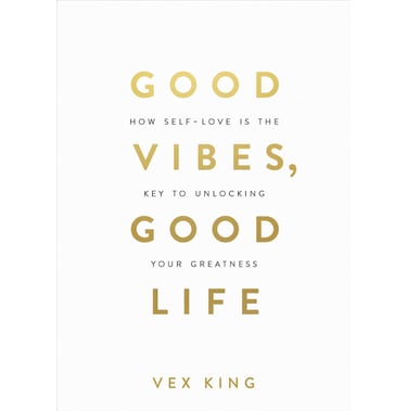 Book title card – Good Vibes, Good Life by Vex King