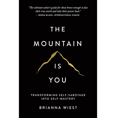 Book title card – The Mountain is You by Brianna Wiest