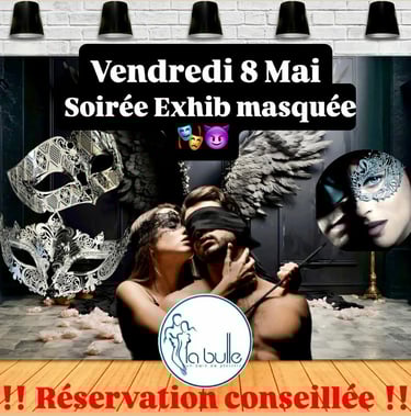 La Bulle Sauna soirée exhib masquée