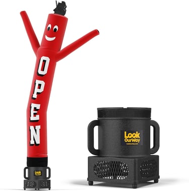 Air Dancers Inflatable Tube Man Set - 7ft Tall Wacky Waving Inflatable Dancing Tube Guy with Weather