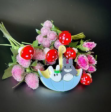 totoro broche acrylique acrylic brooch japan kawaii