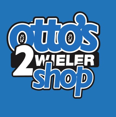 Het logo van Otto's Tweewielershop.