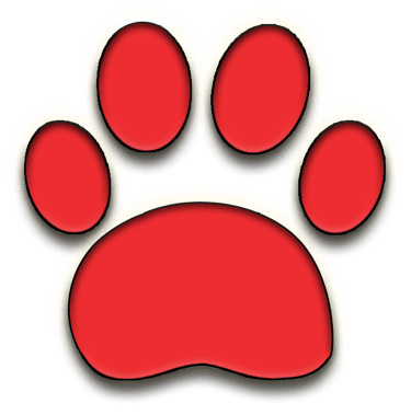 Red paw icon