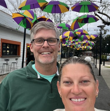 nick and eden in downtown Ocean Springs, MS
