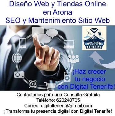 Tu Tienda Online o Tu Diseño Web En Arona Soporte Técnico a Domicilio