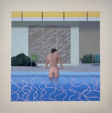 Peter Getting Out of Nick's Pool by David Hockney, 1966