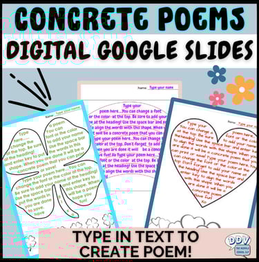 concrete poems speech therapy