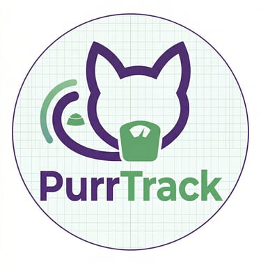PurrTrack holistic feline health and routine tracker app logo
