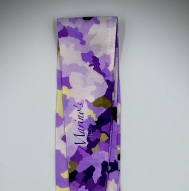 Marino's - accessoire mode - twilly - petite écharpe - motif floral - look tendance et lumineux
