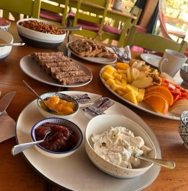 Comida al estilo ayurvédico en Las Lajas, Chiriquí, Panamá