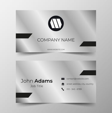 Carte de visite curious metallic