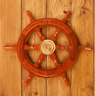 nautical ship wheel