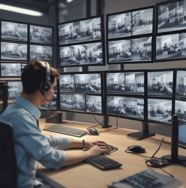 four people watching on white MacBook on top of glass-top table