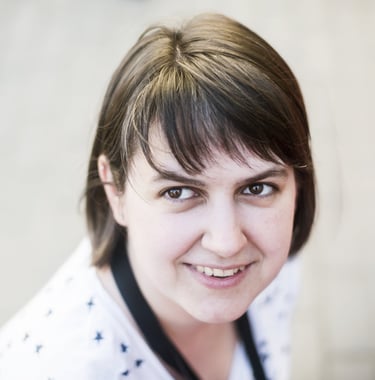 a woman with a tie around her neck