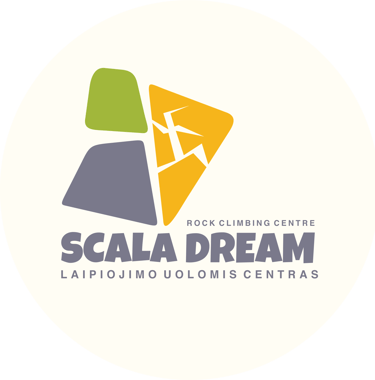 A logo for a climbing club Scala Dream