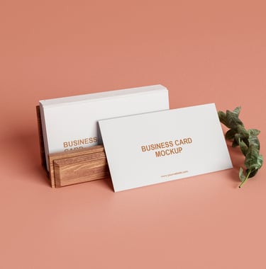 Porte-cartes de visite en bois