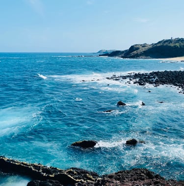 Wietnam, widok na morze z wyspy Phú Quý