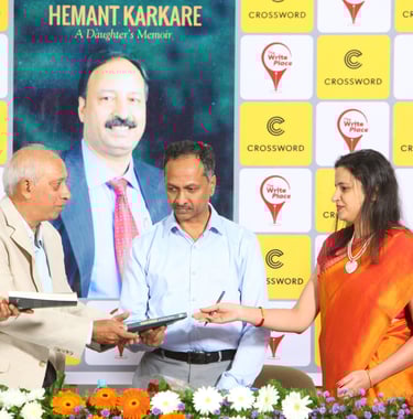 Chief Guests at the Pune Book Launch- Kashyap, Papa's first boss in his 27 year career in the Police