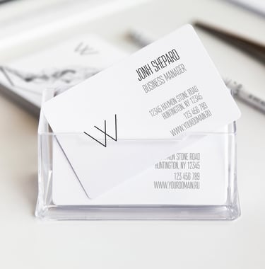 Porte-cartes de visite en plexi