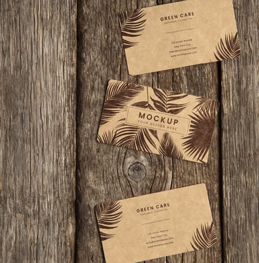 Carte de visite papier kraft