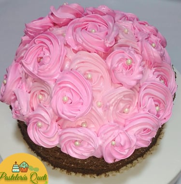 torta bouquet rosas día madre pasteleria queti lima