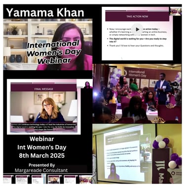 Yamama Khan Ceo of Softologics.pro gave speech on women's day Webinar 2025
