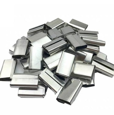 a pile of metal clips
