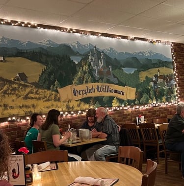 German Restaurant, Tulsa, OK, Neuschwanstein's Castle, Seattle Artist