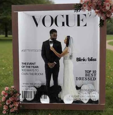 Vogue Magazine photo booth rental in Bakersfield.