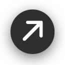 un circulo negro con una flecha blanca en el interior apuntando hacie el noroeste