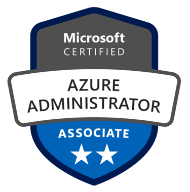 AZ-104 Azure Administrator certification badge