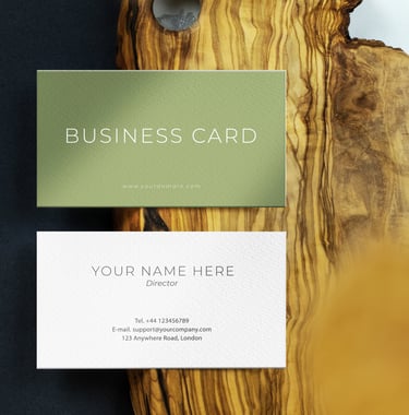 Carte de visite papier old mill