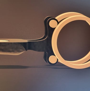 a pair of scissors and a pair of scissors