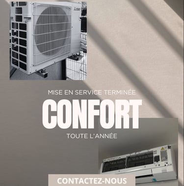 Mise en service PAC terminée : confort toute l'année et expertise garantie par PAC OURAGAN.