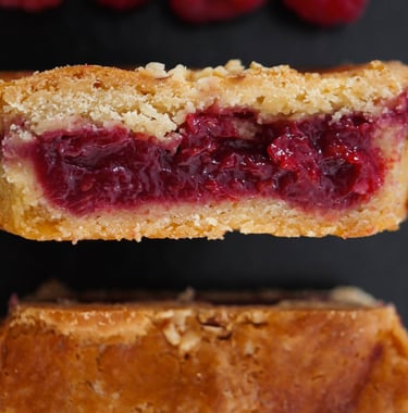 gâteau basque framboise