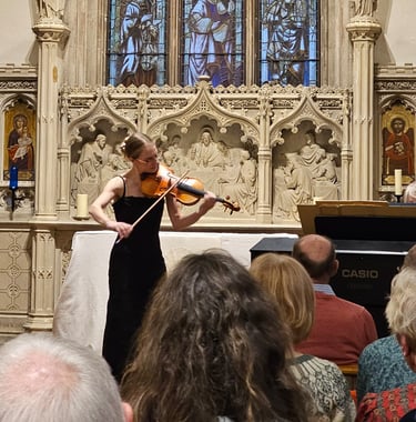 Charlotte Rowan performing live in concert