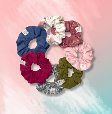 Hair scrunchies cotton high quality fabrics