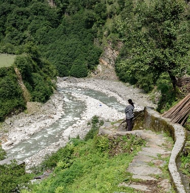 View from Sangam Home Stay, Wachham, ©Himanshu Panchal