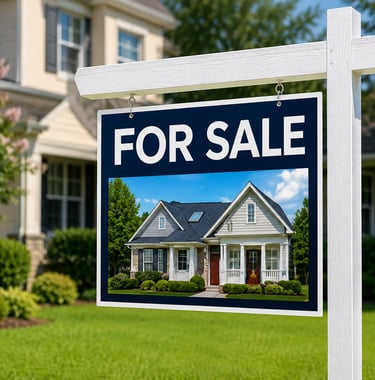 Real estate printing services in Raleigh NC including yard signs and door hangers